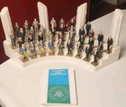 MARX Full Presidential Set Presidents Figures With Booklet Vintage (MISSING 2)