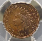 1881 Indian Head Cent Penny 1c PCGS MS64 BN #094 Uncirculated BU Unc ECC&C, Inc.