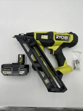 RYOBI ONE+ HP 18V Brushless 15-Gauge 34 Angled Finish Nailer w/ 4ah Battery