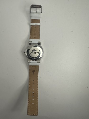 Lacoste Mens Watch LC481292253 New Battery 44MM 8.5" Leather Band C90 - Picture 7 of 12