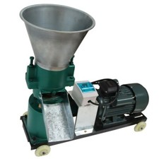 2 Head Animal Feed Pellet Mill Machine 4mm Disc Pallet Mill Grinder 150kg/h