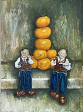 Original Oil Painting Christmas Decor Still Life Fine Art Artwork Hand painted