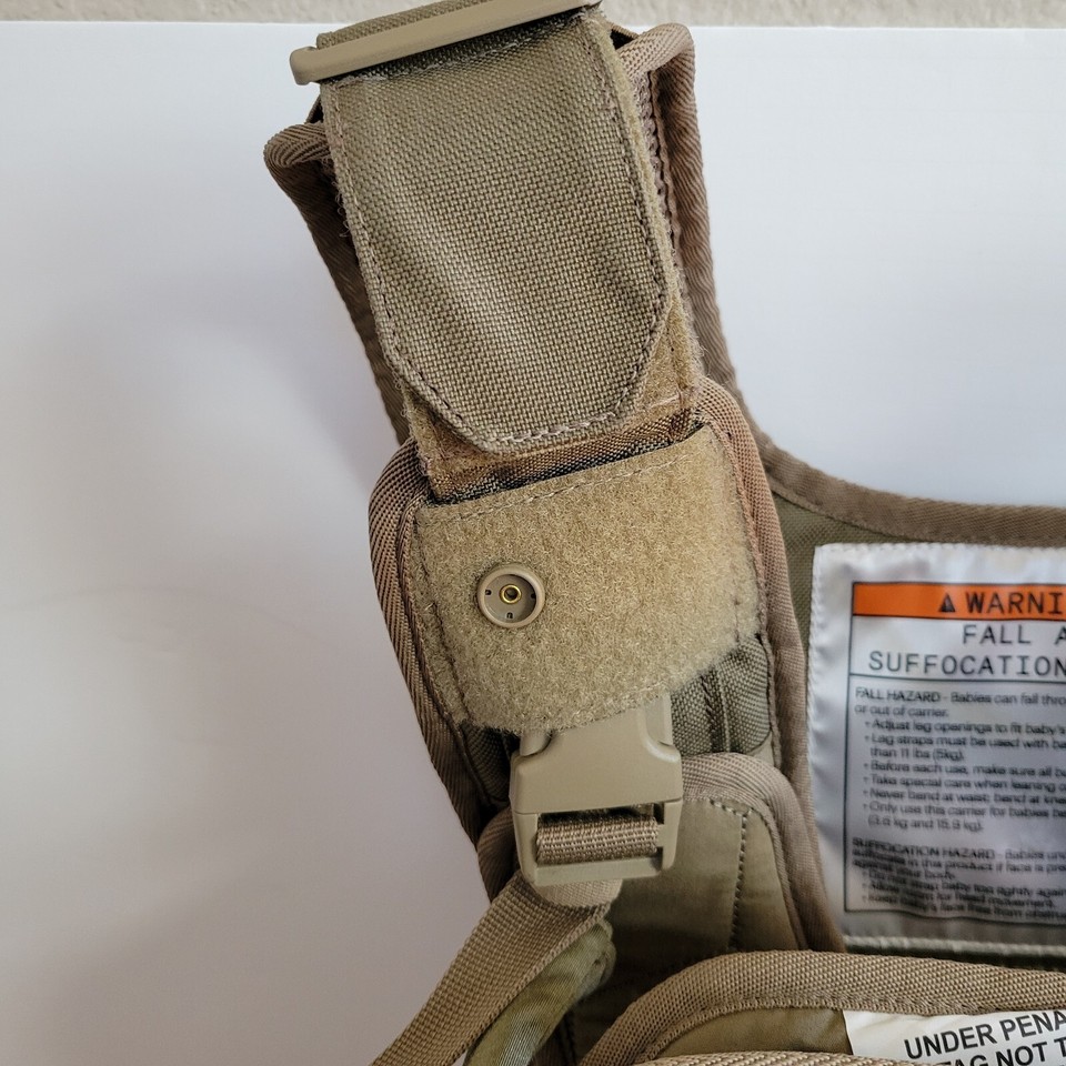 Mission Critical Action Dad Tactical Vest Style Baby Carrier Coyote