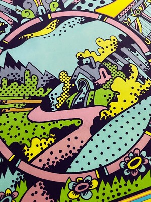 Isle Of Wight 1970 Festival Poster 2nd Printing Jimi Hendrix The