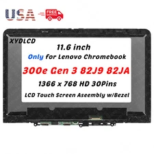11.6in for Lenovo 300e Chromebook Gen 3 82J9000NUS LCD Touch Screen Assembly HD