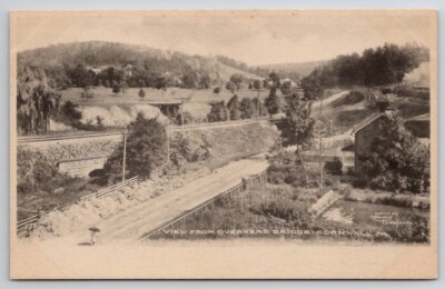 Cornwall PA View From Overhead Bridge c1907 Pennsylvania By Harpel Postcard F39