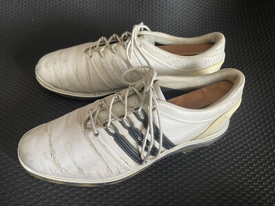 Adidas Adipure White/Black Leather Golf Shoes Mens 9 | eBay display picture 3