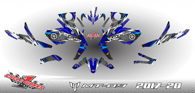 Yamaha MT-09 MT09 2017-2020 SEMI CUSTOM PRINTED GRAPHICS KIT HUK2