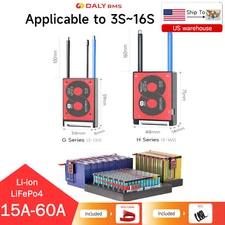 Daly BMS 3S-16S 12V-48V 10A-60A Li-ion LiFePo4 Battery ProtectionBoard w/Balance