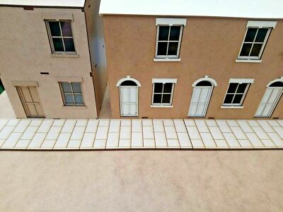 3 mm MDF Laser geschnittene Pflasterabschnitte Spur O/7 mm Finescale Anlage Modelleisenbahn