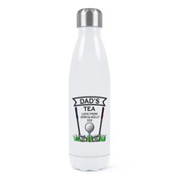 Personalisiert Golf Tee Doppelwand Wasserflasche Vater Opa Vatertag Geburtstag