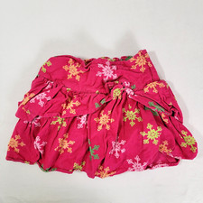 Gymboree Skirt Skort Pink Corduroy Snowflake Print Shell short inside Girls Sz 4