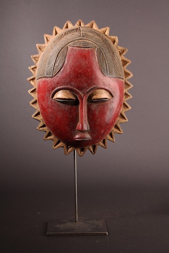 13812 Baule Sole Maschera Costa D'Avorio Supporto In Metallo Inclusa - Foto 7 di 8