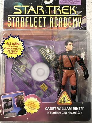 Star Trek Starfleet Academy Cadet William Riker w/CD-ROM files Federation READ