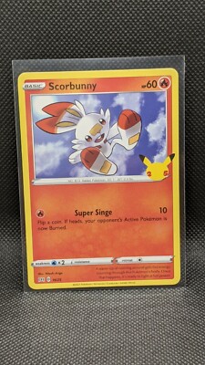 scorbunny pokemon card mcdonalds 25 Years - (Happy Meal - McDonald's) (2021) - Happy Meal [R] Super Singe (10) Flip a coin Scorbunny [Holo] #16 Precios |