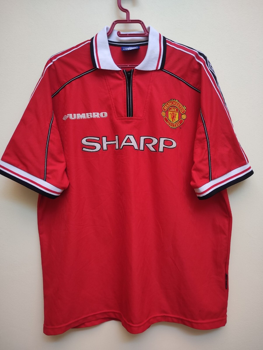 Manchester United 1998 1999 Home Shirt Umbro Vintage Soccer Jersey
