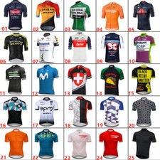 Men Cycling Jersey Breathable Lightweight Short Sleeve Road Bike Shirt Full Zip