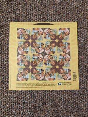 Jimi Hendrix Sheet of 16 US First Class Postage Forever Stamps