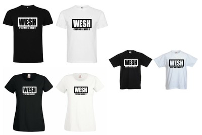 T-SHIRT UNISEXE WESH C'EST MOI LE BOSS LA BOSS DROLE HUMOUR ANNIVERSAIRE CADEAU