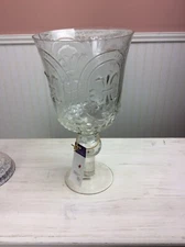 Debi Lily Candle Goblet Glass Fleur de Lise