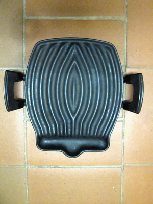 Poêle à Griller En Fonte Le Creuset Tostador, Design LOEWY, France, Années 50, état D'usage