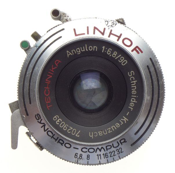 LINHOF TECHNIKA リンホフ　テヒニカ　1:6.8/90 LINHOF Technika Angulon 1:6.8/90 large format prime camera