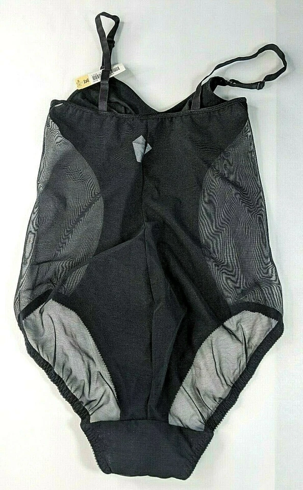 Body lencería vintage Teddy 36C negro transparente nuevo con etiquetas Van Raalte Foto 2 de 4