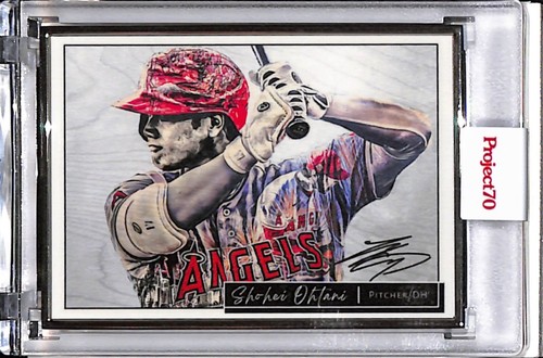 2021 TOPPS PROJECT 70 #870 SHOHEI OHTANI by LAUREN TAYLOR AP SILVER FRAME 16/51