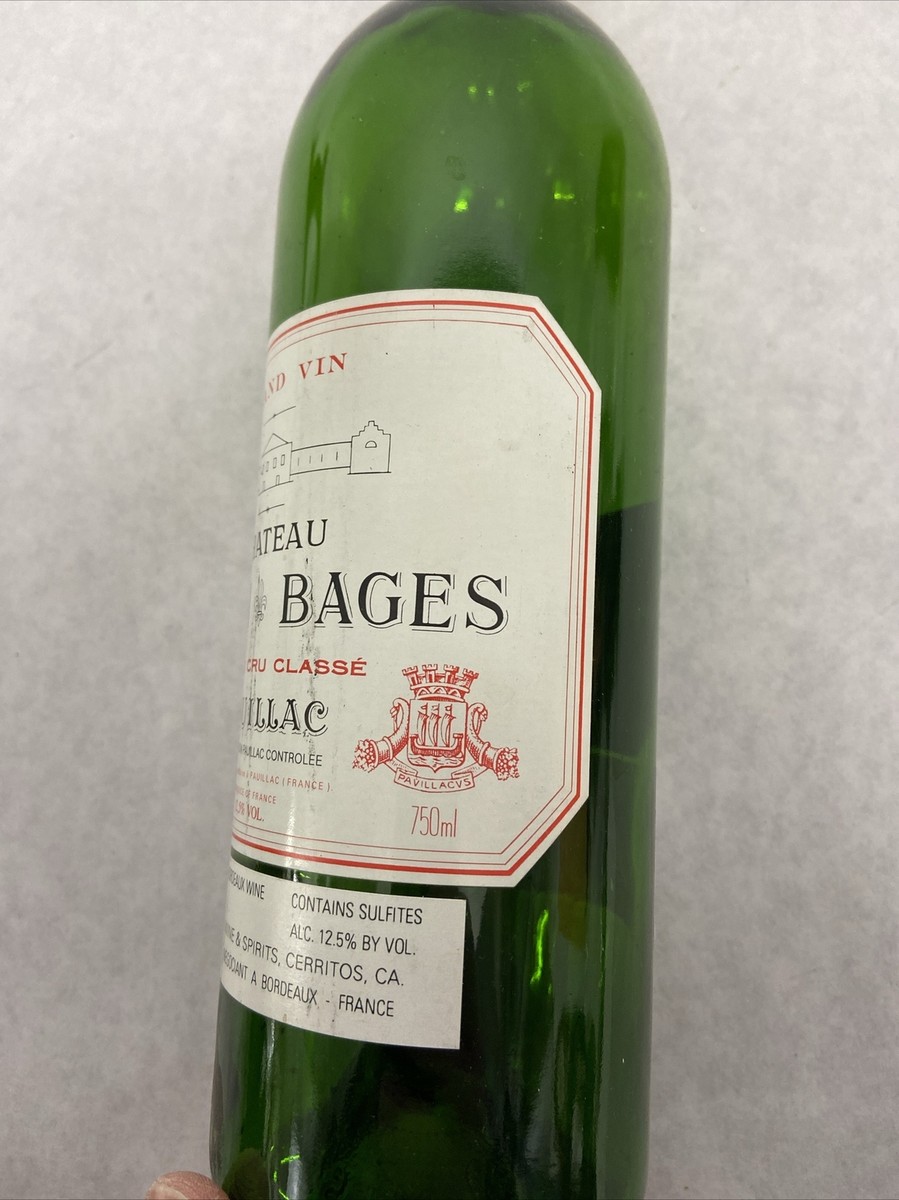 ワイン 1989 Pauillac LYNCH BAGES 1989 Lynch Bages coats your mouth with chocolate covered cassis