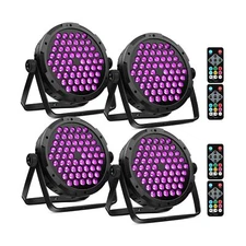 60 LED Par Lights DMX - 90W RGB Stage DJ Par Light Remote DMX Control Sound A...