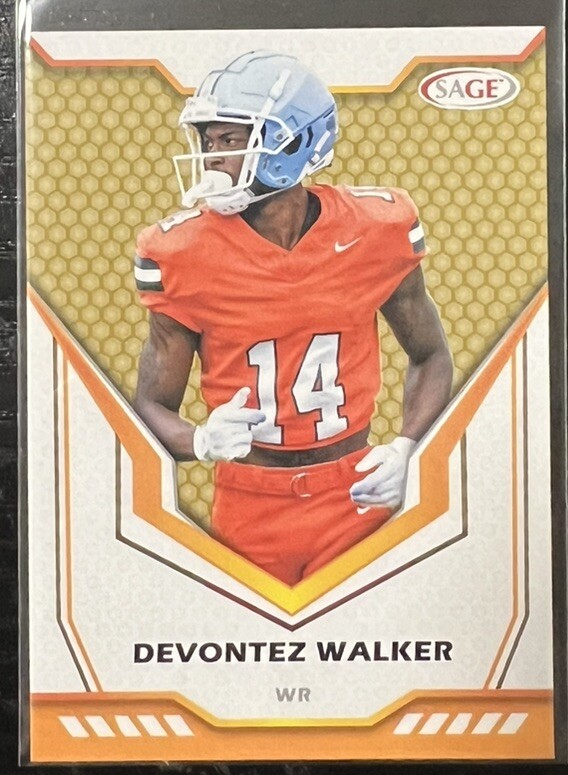 2024 Sage Football Gold Devontez Walker #162 Baltimore Ravens