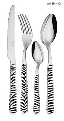 NEVA BISTROT DECOR collezione ANIMALIER posate tavola set 24pz motivo A SCELTA