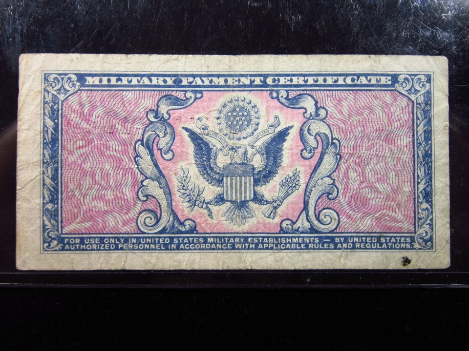 USA MPC Series 481 25 Cents Plate 76 9971# Military Payment Certificate Money - Image 2 of 3