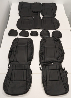 For Toyota Venza LE XLE Nightshade 2021-2024 Black Leather Seat Covers KR474