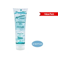 (12 BOTTLES) AQUASONIC® ULTRASOUND CLEAR GEL / 60ML