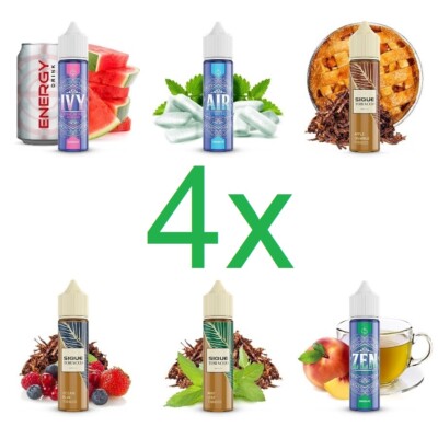 4 x Sique Berlin Aroma je 5ml (20ml) für 240ml E-Zigaretten Liquid