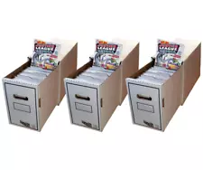 3-pack Short Comic Book Box with Drawer Comics Storage Boxes with Dividers