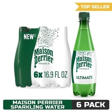 Maison Perrier Ultimate Sparkling Water 16.9 Fl Oz 6 Ct Fresh New, Free Shipping