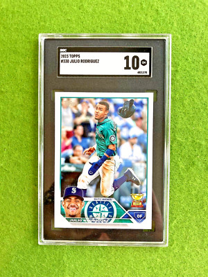 Julio Rodriguez ROOKIE CARD SGC 10 GEM MINT RC 2023 Topps Rookie MAKE AN OFFER
