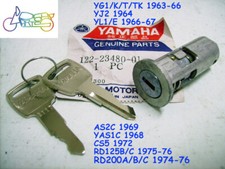 Yamaha YG1 YAS1 YAS3 RD125 RD200 CS5 Steering Lock w/ Keys 3117 NOS 122-23480-01