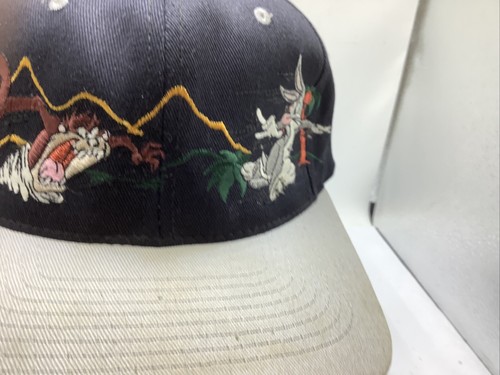 Cappello Berretto Snapback Vintage 1994 Looney Tunes Taz Devil Bugs Bunny Ricamato - Foto 5 di 14