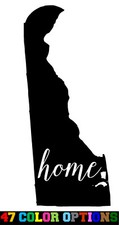 Vinyl Decal Truck Car Sticker Laptop - Home State Outline Love USA Delaware