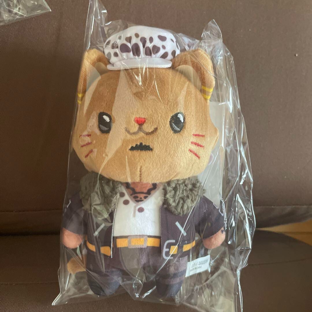 One Piece Film Red Trafalgar Law With Cat Plush Keychain Eye Mask