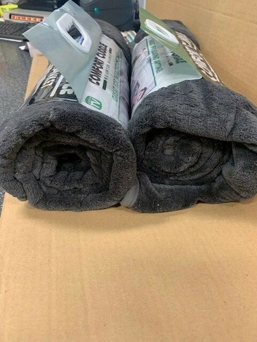 Comfort Cuddle Weighted Blanket As Seen on TV Heavy 10lb GREY 41" x 60" Lot of 2 - Picture 7 of 8