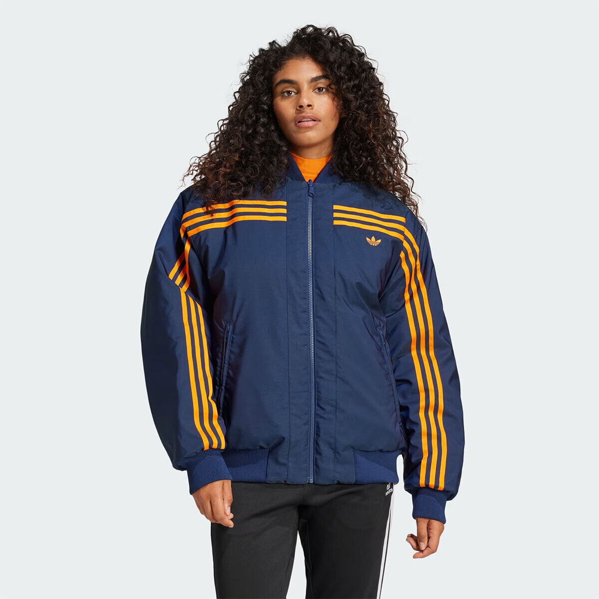 Adidas Originals Womens 70S REVERSIBLE OVERSIZED JACKET Adidas Originals Womens 70S REVERSIBLE OVERSIZED JACKET