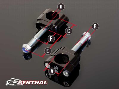 RENTHAL FATBAR 36 BAR MOUNTS, CL053, 36mm Bar Mounts, Suz 2008-19