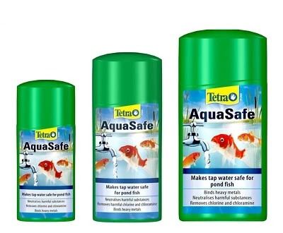 Tetra Pond Aquasafe Water Conditioner Dechlorinator Treatment Fish Koi Clarity