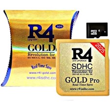 R4 SDHC Gold Pro Adapter with 32 GB Micro SD with