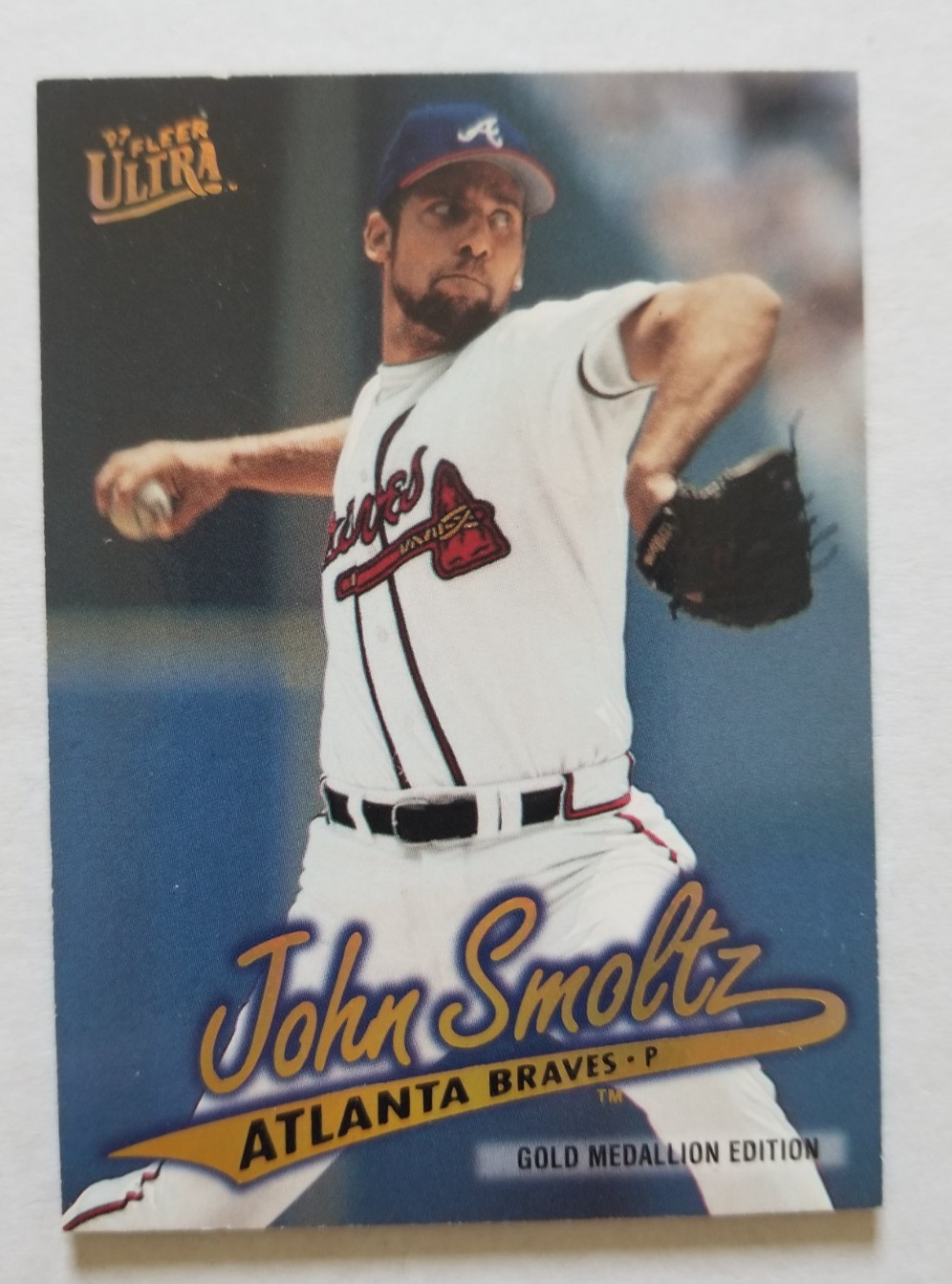 1997 Fleer Ultra Gold Medallion #G160 John Smoltz Atlanta Braves