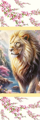 LION KING OF THE JUNGLE, FLOWERS,DOGS,CATS,BUTTERFLIES-BOOKMARKS-WITH TASSEL